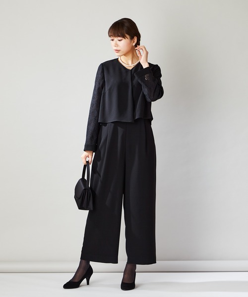 らしいブラ パンツ PayPayモール店 - 通販 - PayPayモール スーツ 前開きファスナーパンツスタイルブラックフォーマル ZOZOTOWN っていると