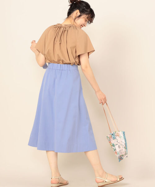 NOLLEY'S（ノーリーズ） スカート コンパクトツイルフレアラップ