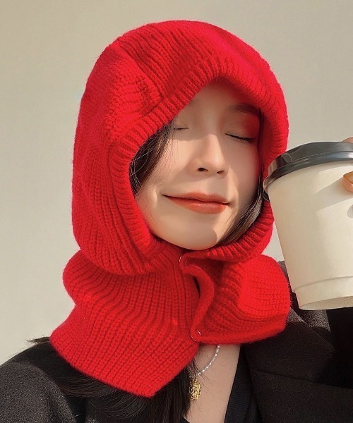 Mangrove（マングローブ） ネックウォーマー スヌード ニットフード