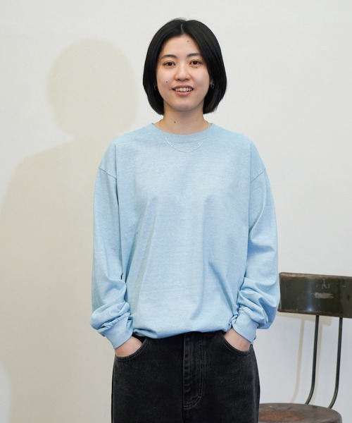 TOWNCRAFT（タウンクラフト） tシャツ PIGMENT LS TEE ヴィンテージ
