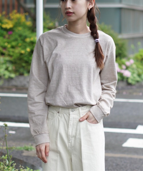 TOWNCRAFT（タウンクラフト） tシャツ PIGMENT LS TEE ヴィンテージ