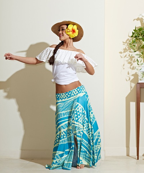 tシャツ 「Maunaloa」フレンチフリルトップス レディース Maunaloa（ファッション） tシャツ 「Maunaloa」フレンチフリル
