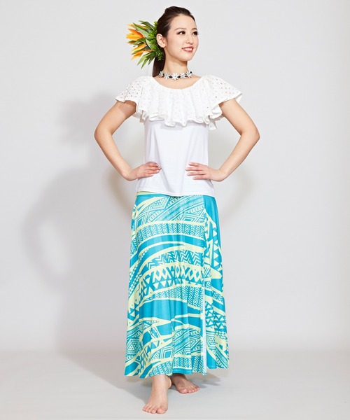 tシャツ 「Maunaloa」フレンチフリルトップス レディース Maunaloa（ファッション） tシャツ 「Maunaloa」フレンチフリル