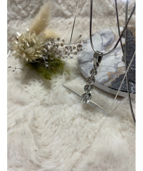 TONE ネックレス 「COLULU」ジルコニア4連ネックレス/シルバー TONE ネックレス 「COLULU」ジルコニア4連ネックレス/シルバー