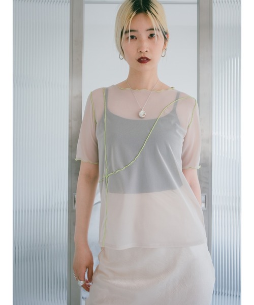 トップス sahara /Sheer Mellow Top Sheer Mellow Top｜半袖シアートップス – MARTE