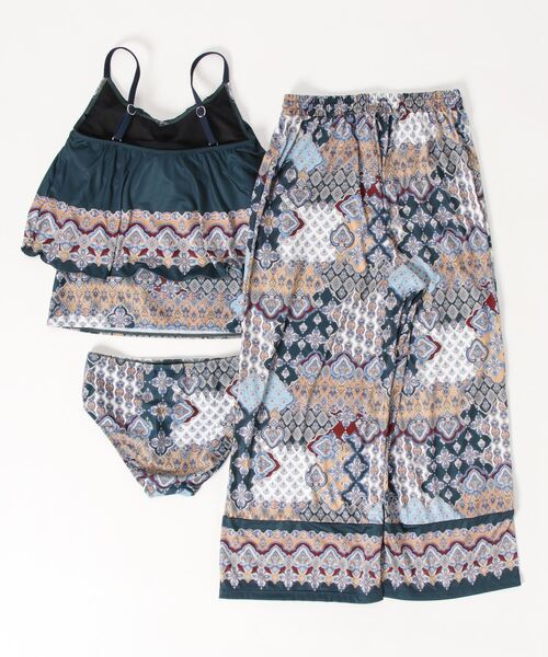 水着 ロングパンツセット水着　9M・11L　【Coral veil（コーラルヴェール）】 ロングパンツセット水着　9M 11L　 Coral veil コーラルヴェール San ai Resort