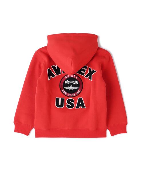 パーカー 「KIDS」VARSITY SWEAT PARKA/バーシティスウェットパーカー キッズ 子供服 男の子 女の子の画像