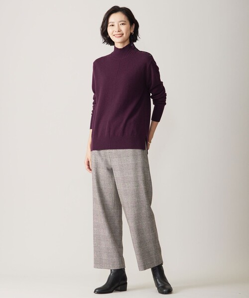 J.PRESS ニット セーター 「洗える」WOOL BLEND AIR ハイネック
