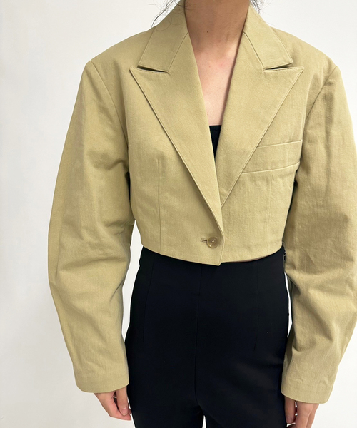 EDIT. FOR LULU アウター 「PAN/パン」diorama twill short jacket 