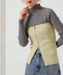 SENSE OF PLACE by URBAN RESEARCH チューブトップ ベアトップ ラメ  