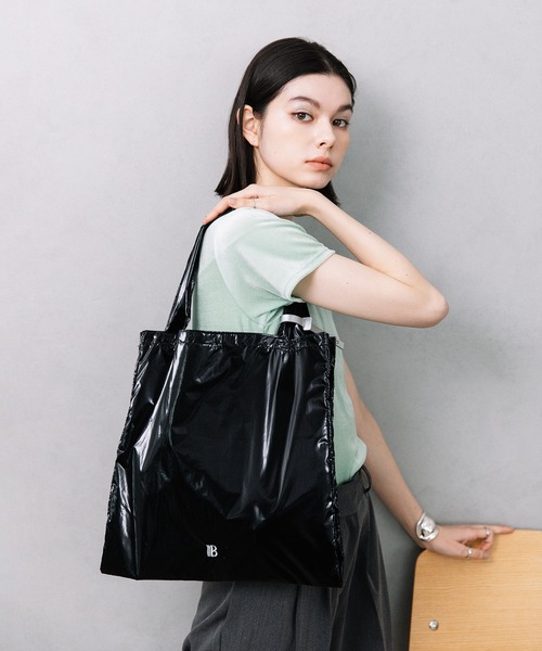 BEAURE トートバッグ Beau're（ヴュレ） トートバッグ BEAURE ロゴ 刺繍 入り ワッシャー