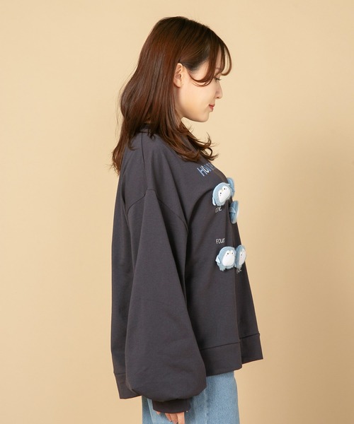 tシャツ 「LIVERY/ライブリー」　クマネコまみロンT　アニマルシリーズ レディース LB/S tシャツ 「LIVERY/ライブリー」 クマネコまみロンT