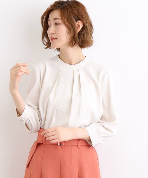 ブラウス シャツ 多WAY多機能シャツ レディース grove ブラウス シャツ 「洗濯可能／防しわ」マルチwayボウタイ