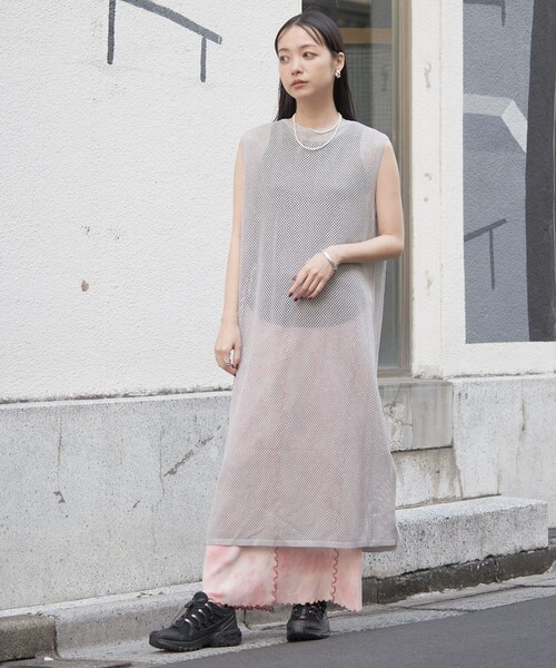 【専用出品】140メッシュワンピースホワイト メッシュワンピース(ホワイト) | Syell Raffiné