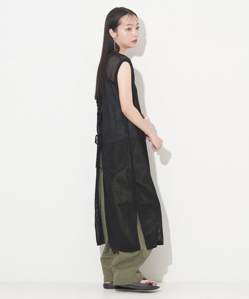 FREAK'S STORE ワンピース 2WAY カラー シアー メッシュ