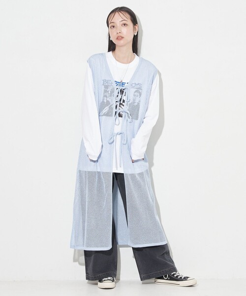 シアーワンピース FREAK'S STORE/メッシュ キャミワンピース/シアーワンピース