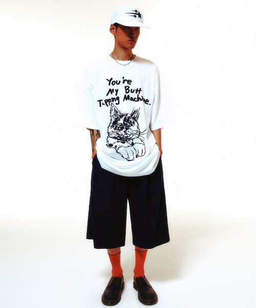 NICE GHOST CLUB ビッグハーフシャツ NICE GHOST CLUB ビッグハーフシャツ