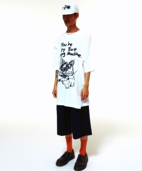 NICE GHOST CLUB ビッグハーフシャツ NICE GHOST CLUB ビッグハーフシャツ