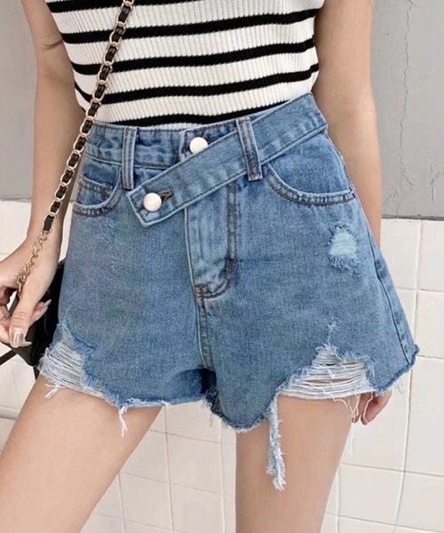 ジーンズ デニムパンツ ミニスカート 取り外し可能 アメリカン miniministore ジーンズ デニム デニムパンツ デニムショート
