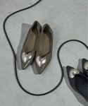 パンプス ハートモチーフフラットパンプスの詳細画像1