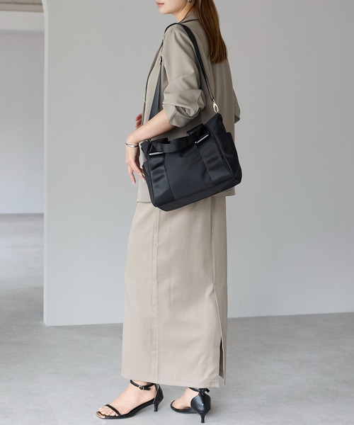 Lien Select ショルダーバッグ バッグ スクエアパネルナイロントート