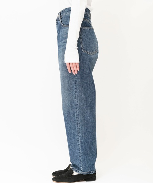 デニム・ジーパン CUFFED CROSSOVER JEANS Johnbull ジーンズ デニム デニムパンツ デニムサイドカーブ