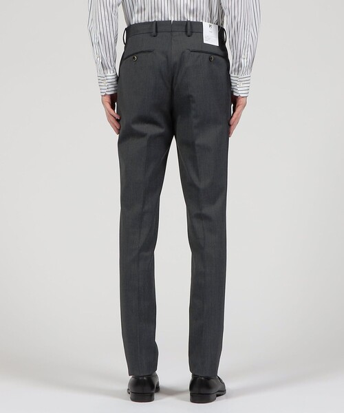 PT 01 / GENTLEMAN-F 1プリーツ スラックス size46 紺 PT TORINO スラックス ポリエステルウール 1プリーツスラックス