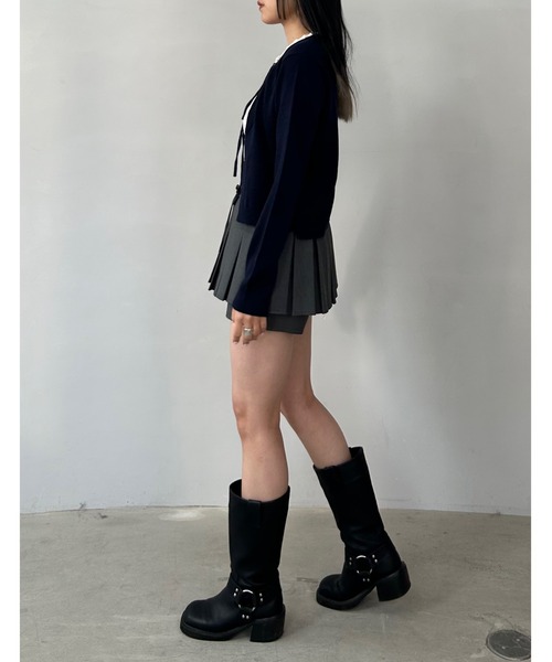 パンツ ボックスプリーツミニスカート キュロットスカート