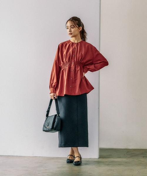 シャツ ブラウス シャーリングシャツ長袖/141724 レディース | GLOBAL WORK | 02