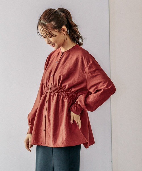 シャツ ブラウス シャーリングシャツ長袖/141724 レディース | GLOBAL WORK | 08