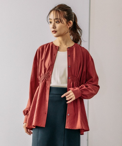 シャツ ブラウス シャーリングシャツ長袖/141724 レディース | GLOBAL WORK | 09