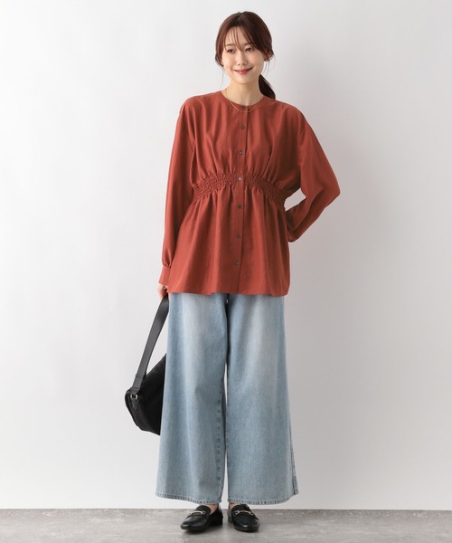 シャツ ブラウス シャーリングシャツ長袖/141724 レディース | GLOBAL WORK | 17