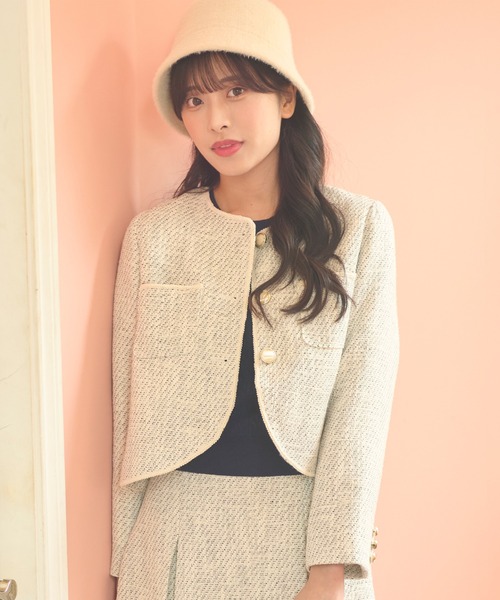 Feroux（フェルゥ） ジャケット ノーカラージャケット 「セットアップ