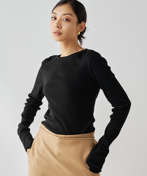 Whim Gazette（ウィム ガゼット） tシャツ コットンテレコクルーネック