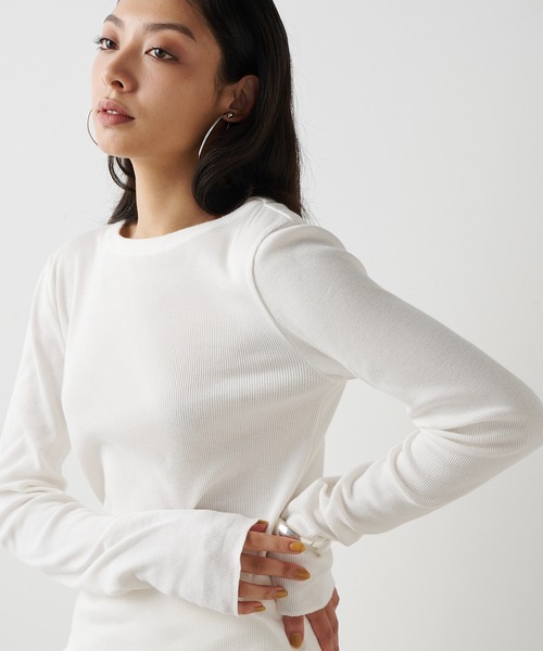 Whim Gazette（ウィム ガゼット） tシャツ コットンテレコクルーネック