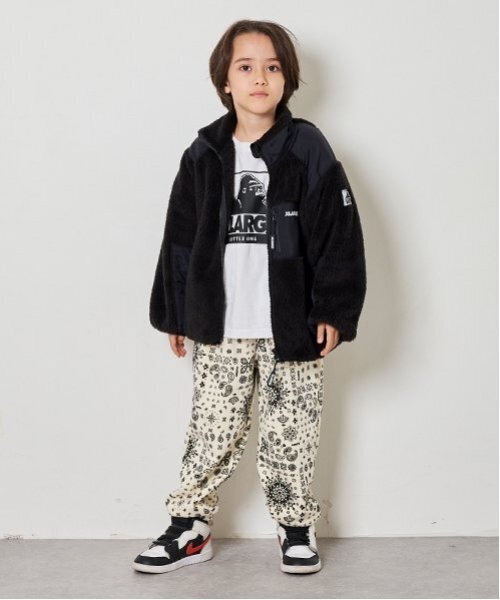 XLARGE KIDS パンツ 総柄ペイズリースウェットワイドパンツ キッズ 