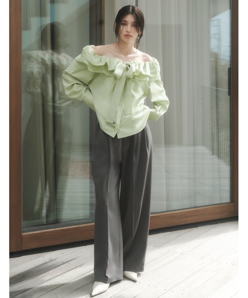 FRAY I.D パンツ 2タックワイドレッグパンツ レディース FRAY I.D パンツ 2タックワイドレッグパンツ レディース