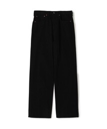 ジーンズ コットンブラックデニム ルーズストレートパンツ メンズ｜ZOZOTOWN Yahoo!店