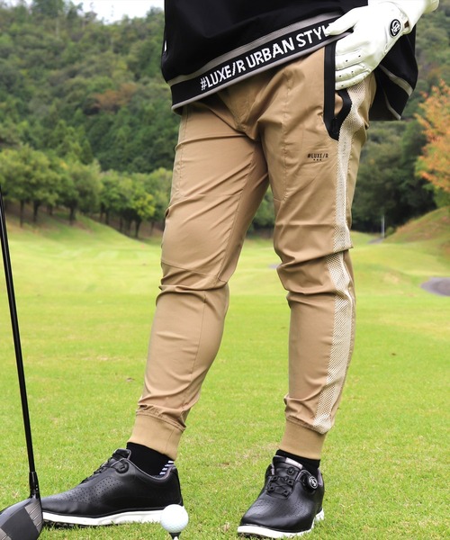 チノパン (RM)「LUXE/R GOLF」ストレッチ ブロード メッシュ 切り替え