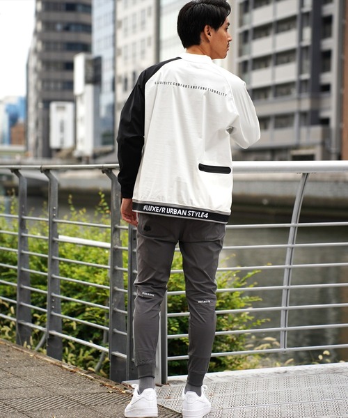 チノパン (RM)「LUXE/R GOLF」ストレッチ ブロード メッシュ 切り替え