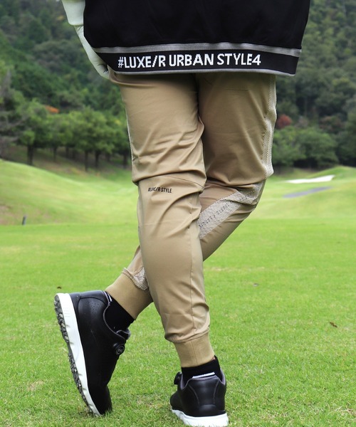チノパン (RM)「LUXE/R GOLF」ストレッチ ブロード メッシュ 切り替え