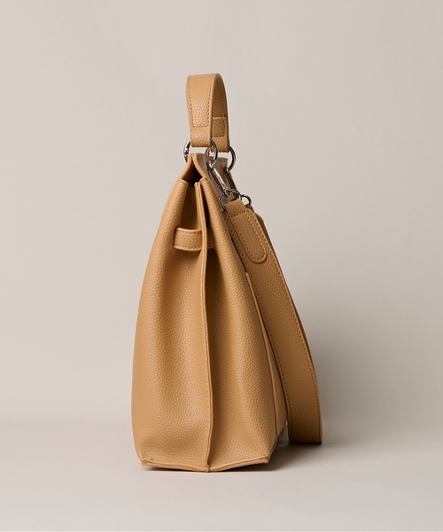 folka. ハンドバッグ 3-11C4 SQUARE BELT HANDLE BAG 3way