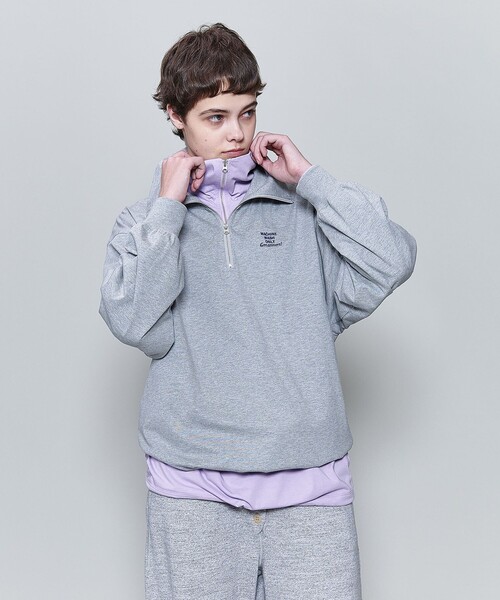 tシャツ 「Americana × 6(ROKU)」HALF ZIP PULLOVER/カットソー レディース