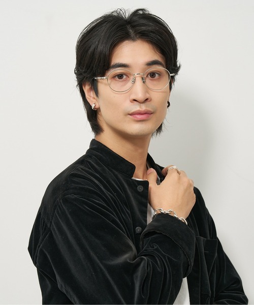 Zoff 伊達メガネ メガネ 眼鏡 「LOVE BY e.m.コラボ」“flutter