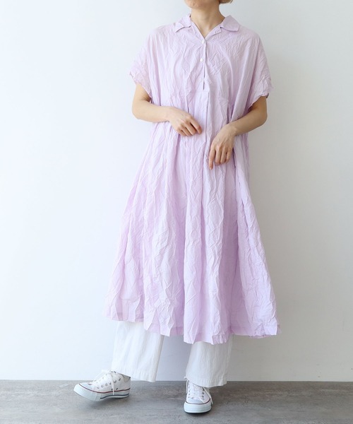 yuni ワンピース ○コットンポリエステル キャッチワッシャー