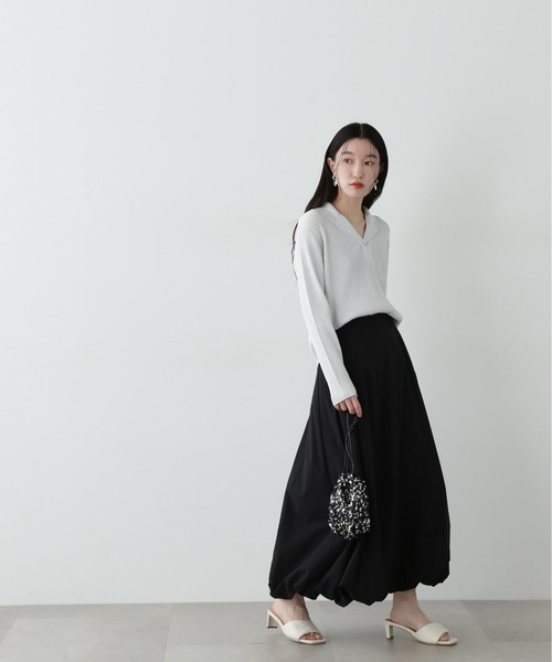 N.Natural Beauty Basic ニット セーター ラメリブカイキン
