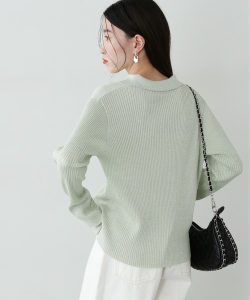 NATURAL BEAUTY BASIC　ワイドリブラメニット 楽天市場】ワイドリブギャザースリーブニット NATURAL BEAUTY