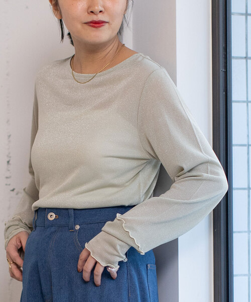 POU DOU DOU（プードゥドゥ） tシャツ シアーラメトップス レディース