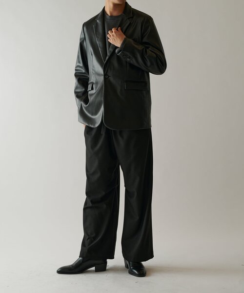 限定値下❗️ Lui's ブラック テーラードジャケット Mサイズ Lui's（ルイス） テーラードジャケット M ブラック メンズ : ZOZOTOWN