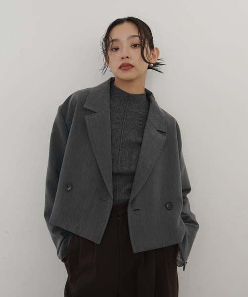 【SALE】radiate テーラードジャケット ショート 新品 2023S/S COLLECTION]ショート丈テーラードジャケット[品番